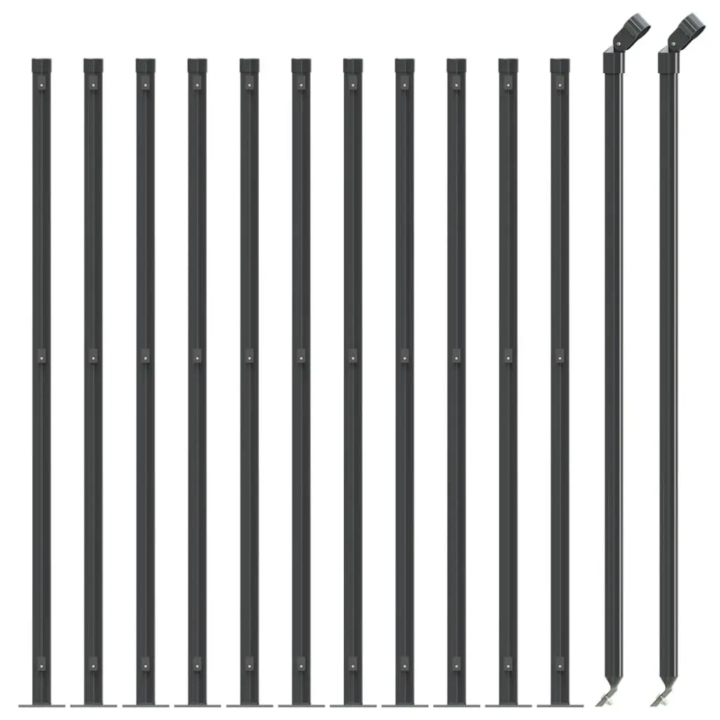 Wire Mesh Fence Panel Steel 1x25m Anthracite