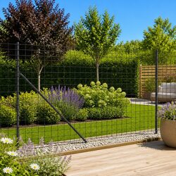 Durable Anthracite Grey Wire Mesh Fence Panel 1.6 x 25m