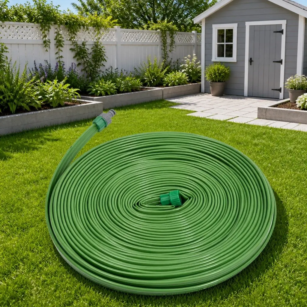 3-Tube Sprinkler Hose PVC 15m Green