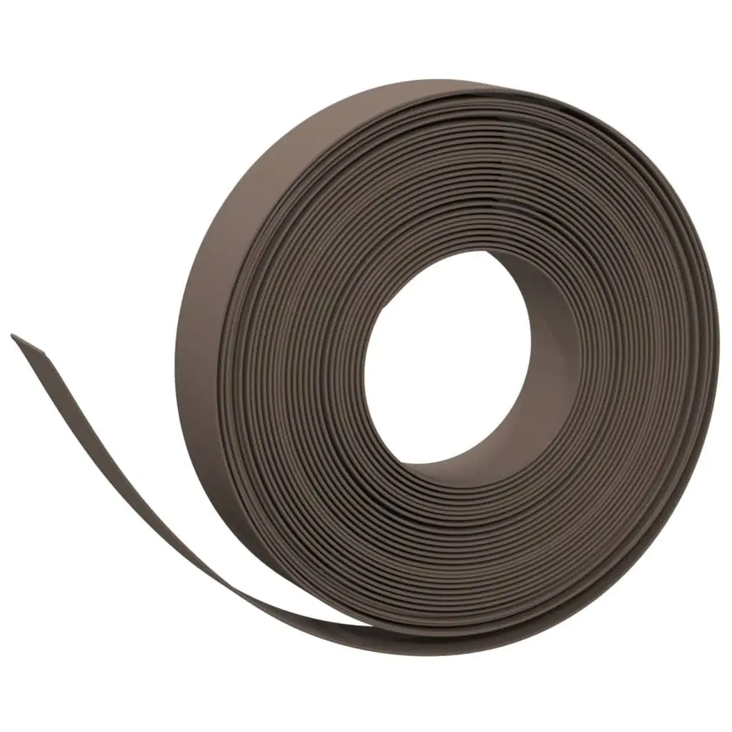 Garden Edging Border Polyethylene 10m Brown