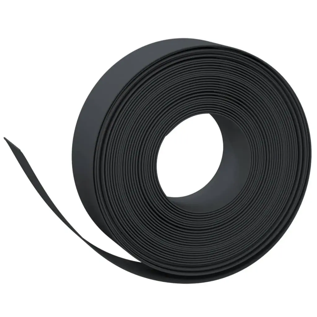 Black 10m Flexible Garden Edging for Flower Beds