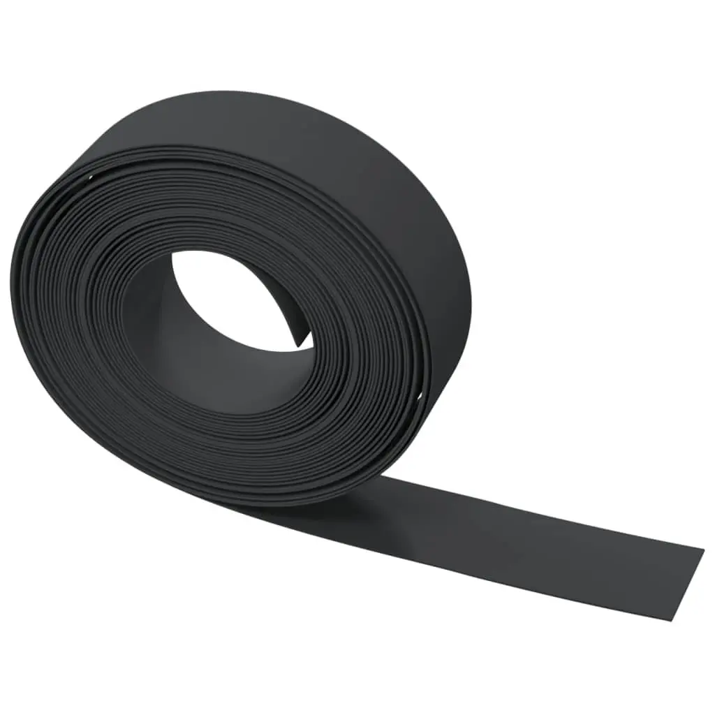 Black 10m Flexible Garden Edging for Flower Beds