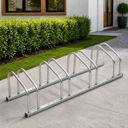 Sturdy 4-Bike Storage Rack for Garages and Gardens