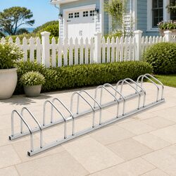 Durable Galvanised Steel Bike Rack for 6 Bicycles