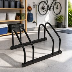 Durable Steel Bike Rack for 2 Bikes - Floor Stand Storage