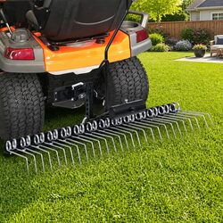 Sturdy Ride-on Mower Scarifier with 109cm Aerator Width