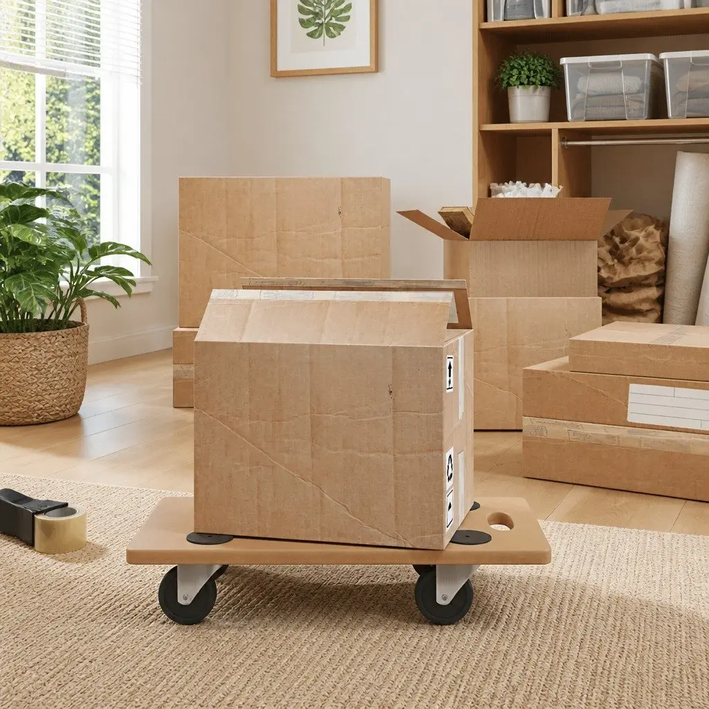 Rectangular Dolly Trolleys 6 Pack with Anti-Slip Castors