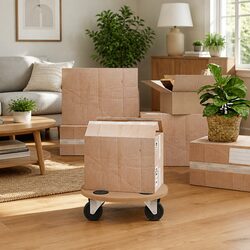 Dolly Trolleys Round Moving Platform Set Furniture Transport Castors Anti-slip