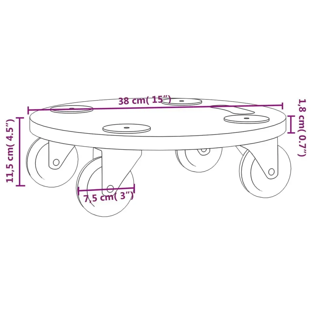Dolly Trolleys Moving Platform Set with Castors