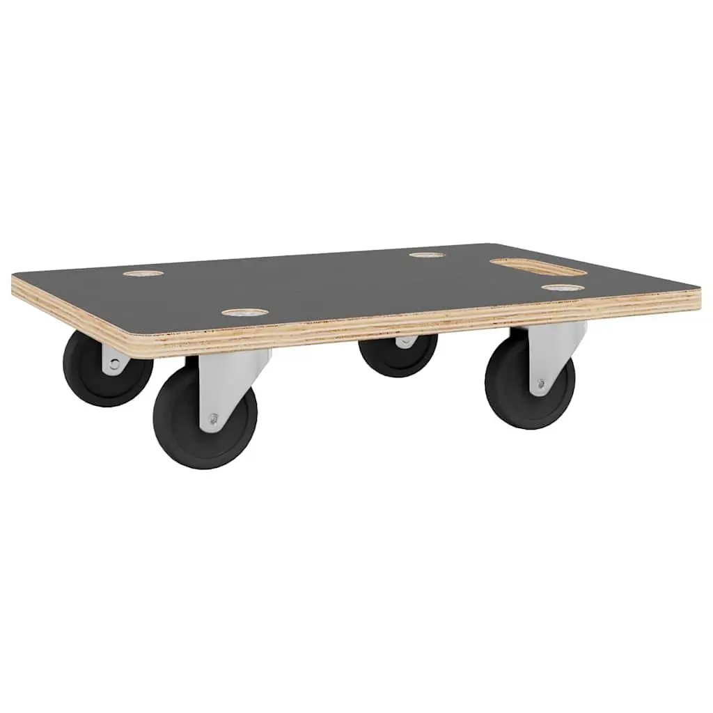 Transport Trolley Plywood Rectangular 50 x 35 x 11.5 cm Grey 2 Piece