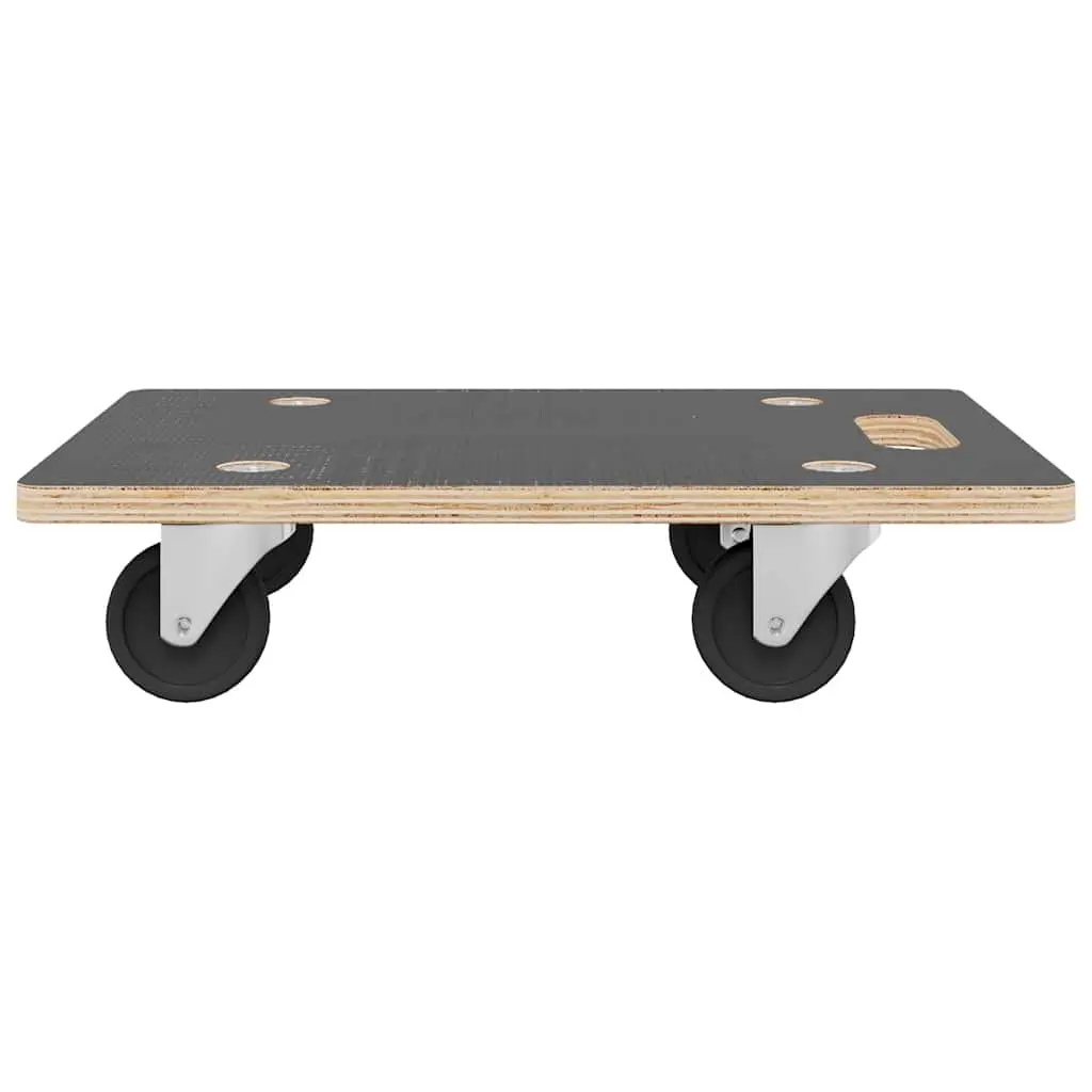 Transport Trolley Plywood Rectangular 50 x 35 x 11.5 cm Grey 2 Piece