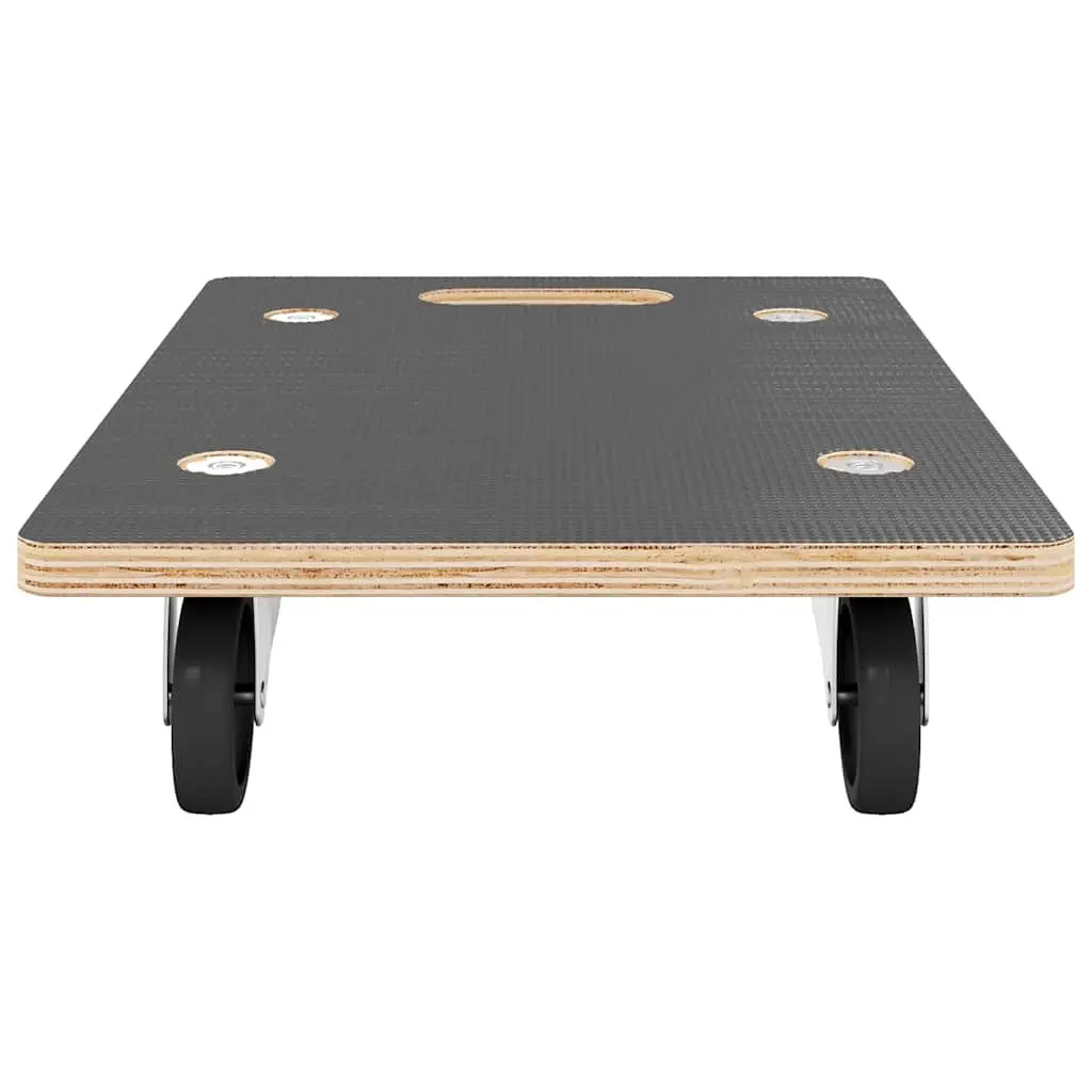 Transport Trolley Plywood Rectangular 50 x 35 x 11.5 cm Grey 2 Piece