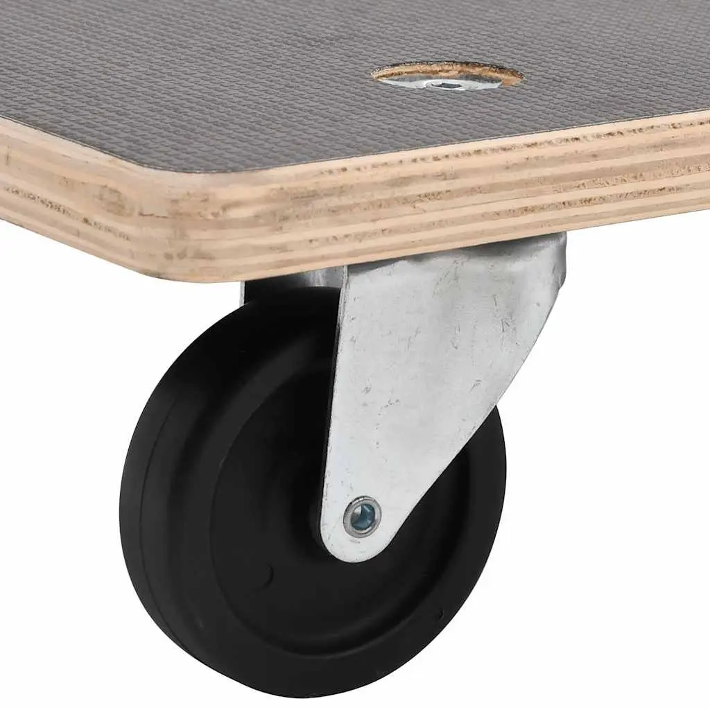 Transport Trolley Plywood Rectangular 50 x 35 x 11.5 cm Grey 2 Piece