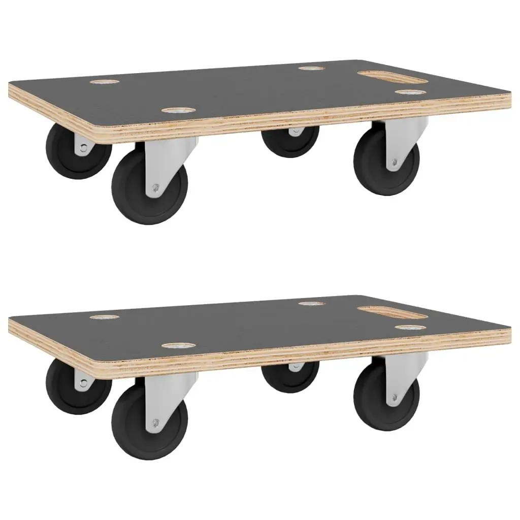 Transport Trolley Plywood 80x55x11.5cm Grey 2 Piece