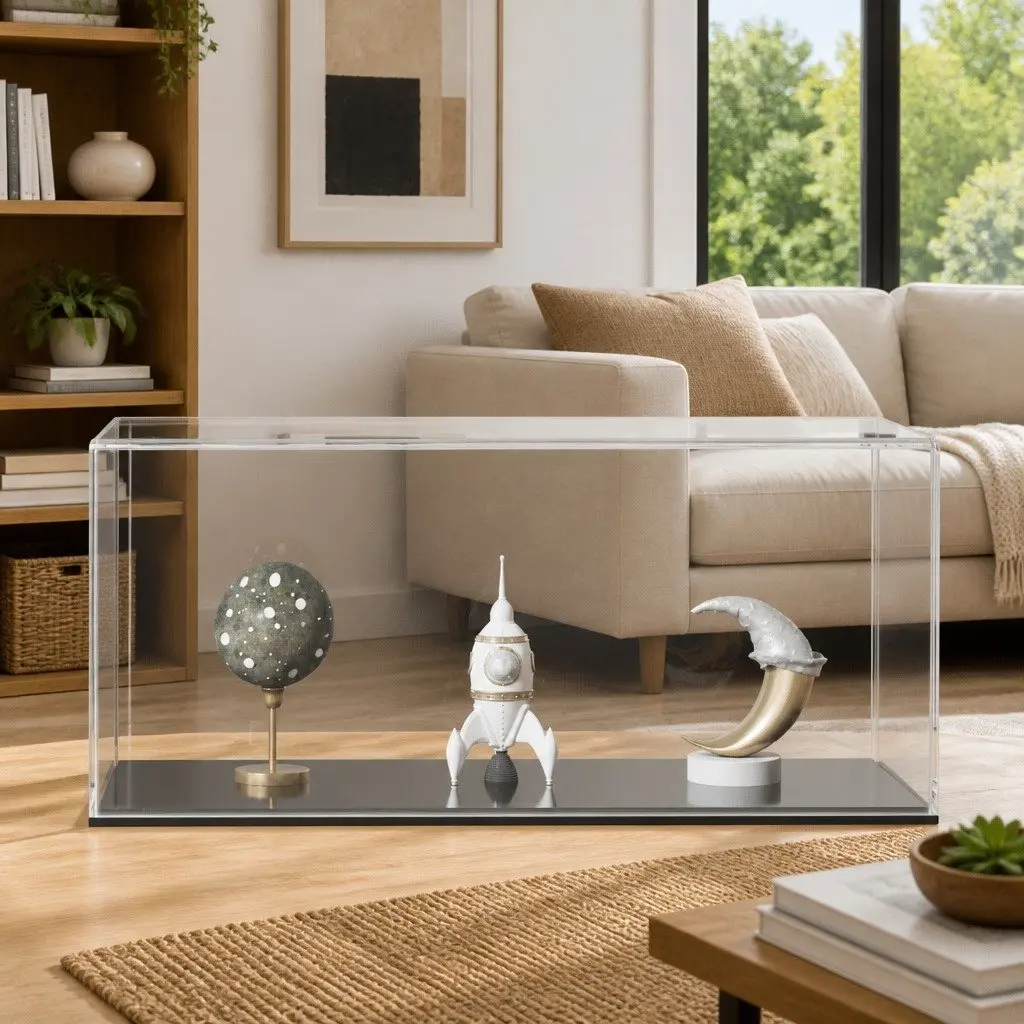 Clear Acrylic Display Box for Collectibles and Toys