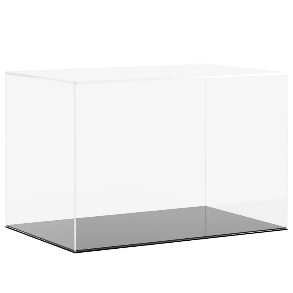 Transparent Acrylic Showcase Case 56x36x37cm Dustproof Display Box for Collectibles Toys and Decorative Items
