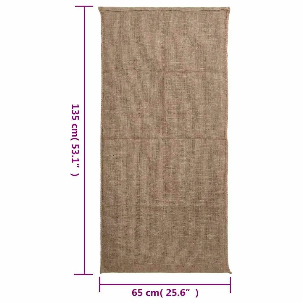 Jute Storage Bags 10 Pack 65x135 cm