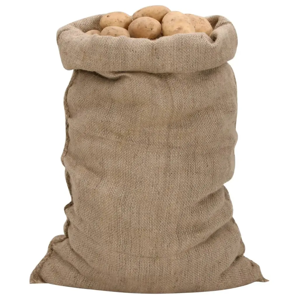 Jute Sacks 10-Pack 60x105 cm for Storage