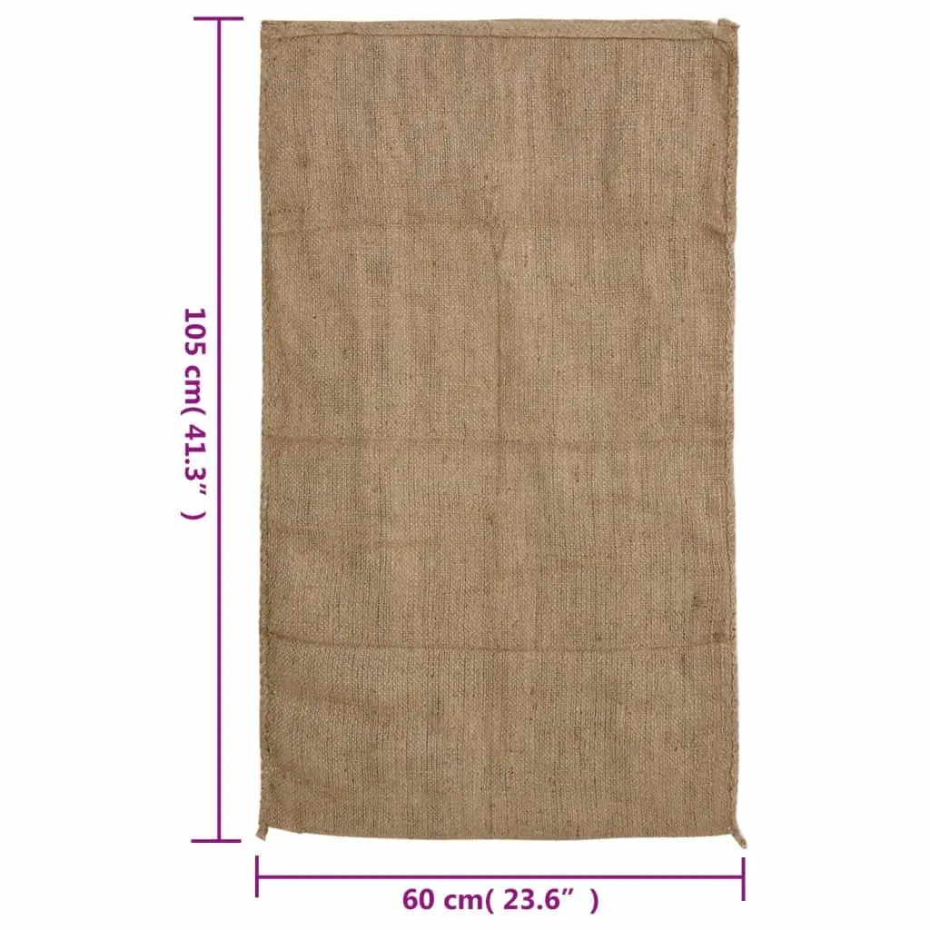 Jute Sacks 10-Pack 60x105 cm for Storage