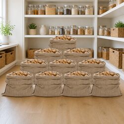 High-Quality Jute Sacks - 10 Pieces 100x110 cm