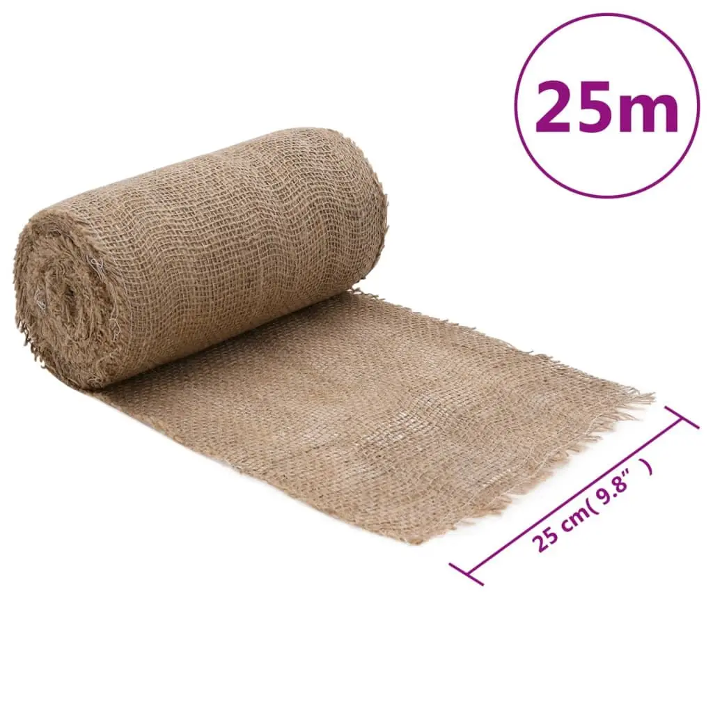 Jute Roll 0.25x25m Natural Burlap Runner
