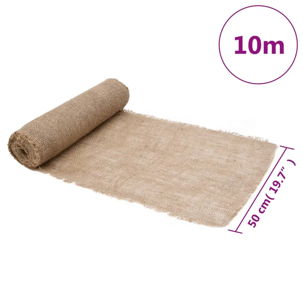 Jute Roll Natural 0.5x10 m Burlap Craft Table Runner Home Decor Wedding Party