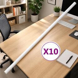 Cable Trunking Ø20mm 10m White PVC Cord Cover Organizer Channel Management