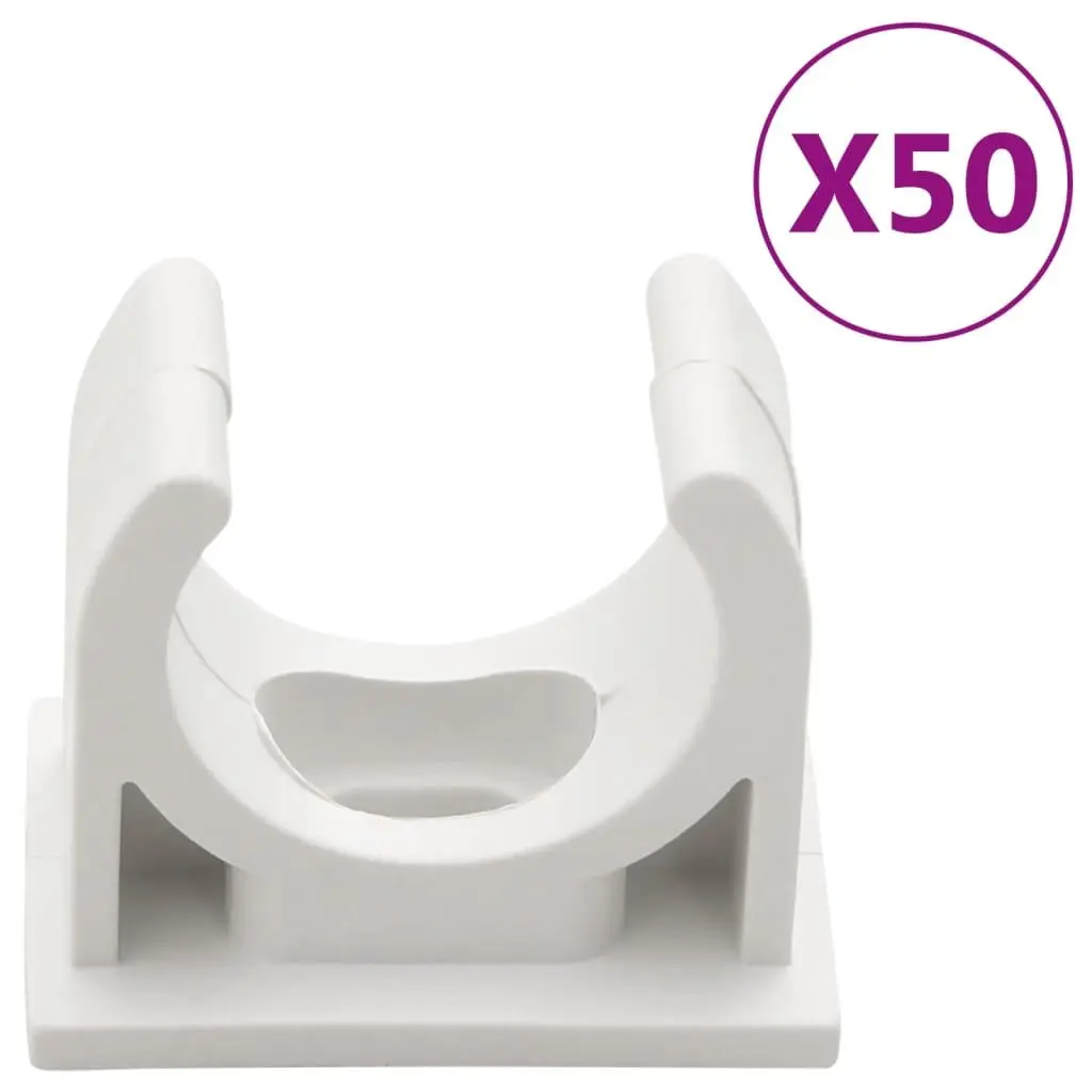 20mm White PVC Clip-On Cable Trunking 30m