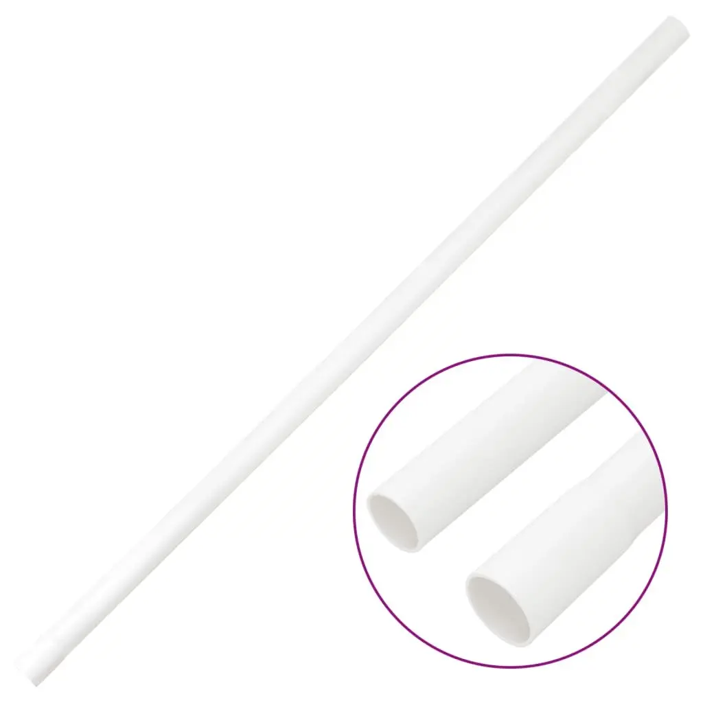 30m PVC Cable Trunking Ø25mm White Organizer