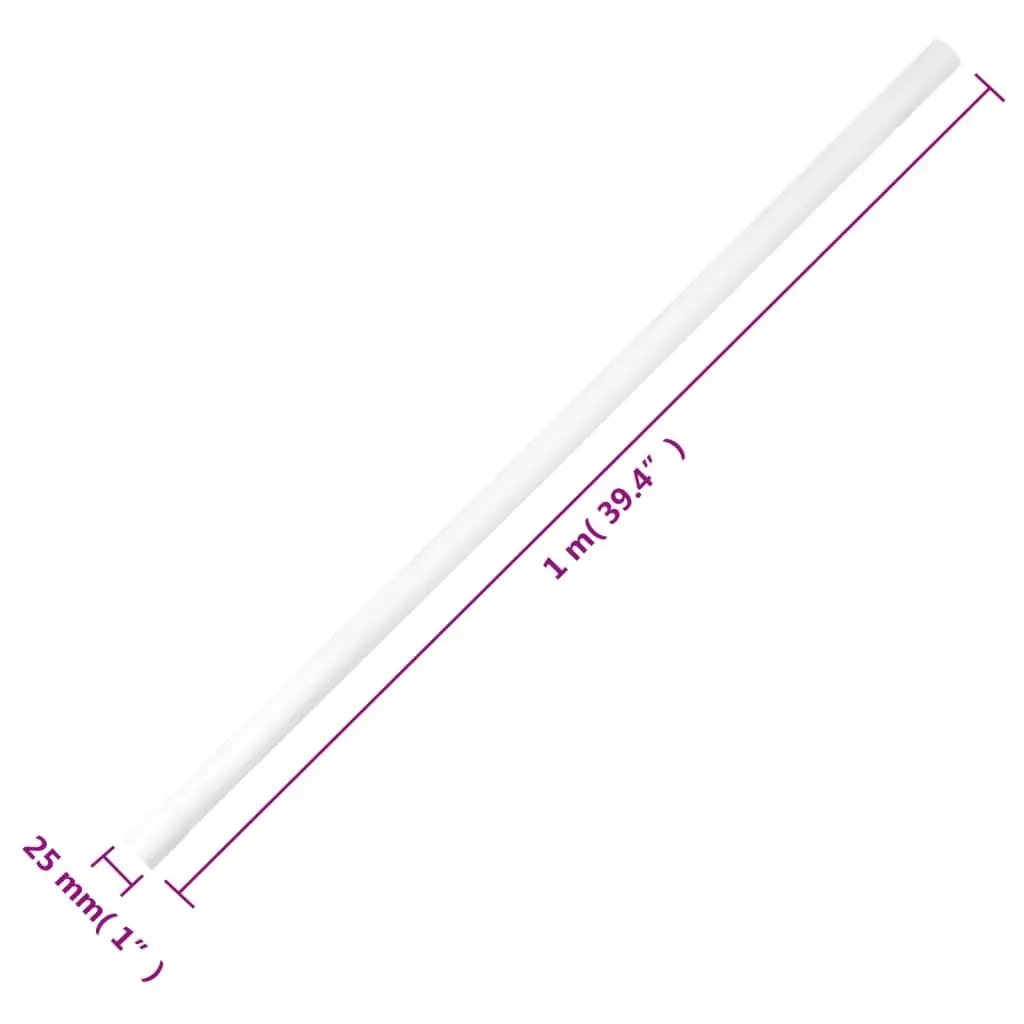 30m PVC Cable Trunking Ø25mm White Organizer
