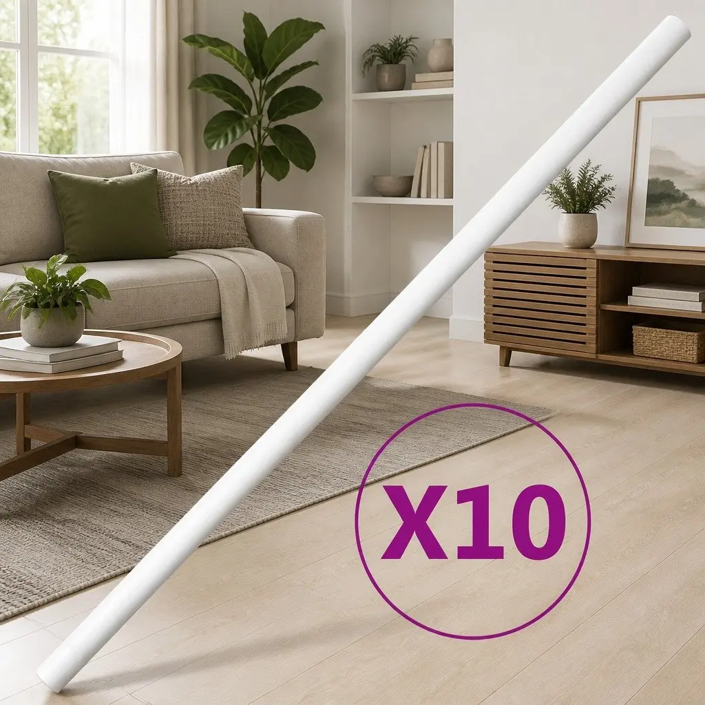 25mm White PVC Cable Trunking System 10m