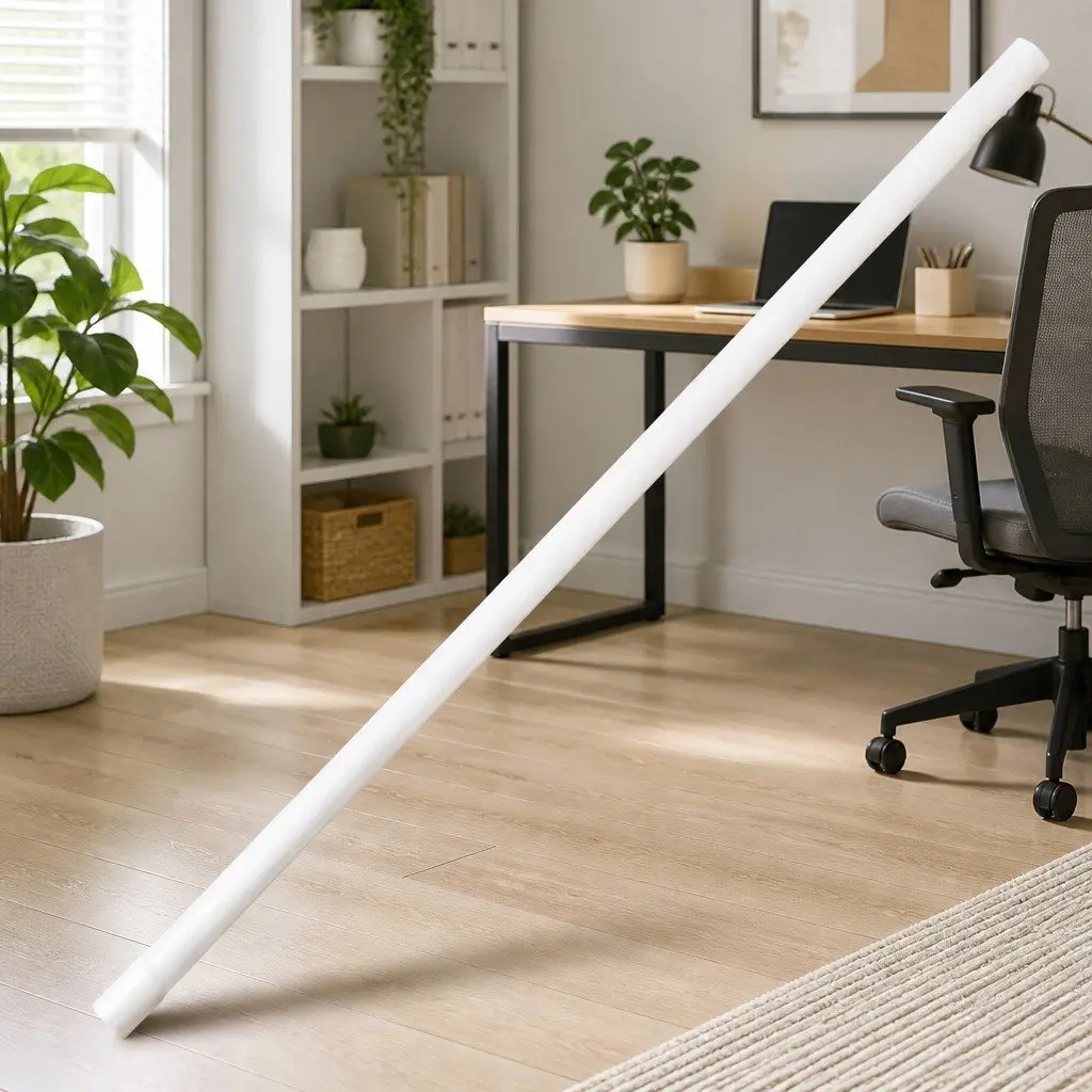 25mm White PVC Cable Trunking 30m with Clips