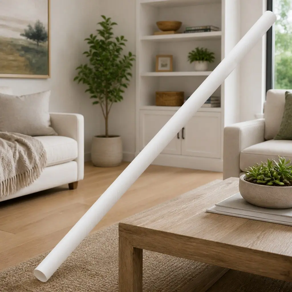Cable Trunking System 30mm Diameter 30m White PVC