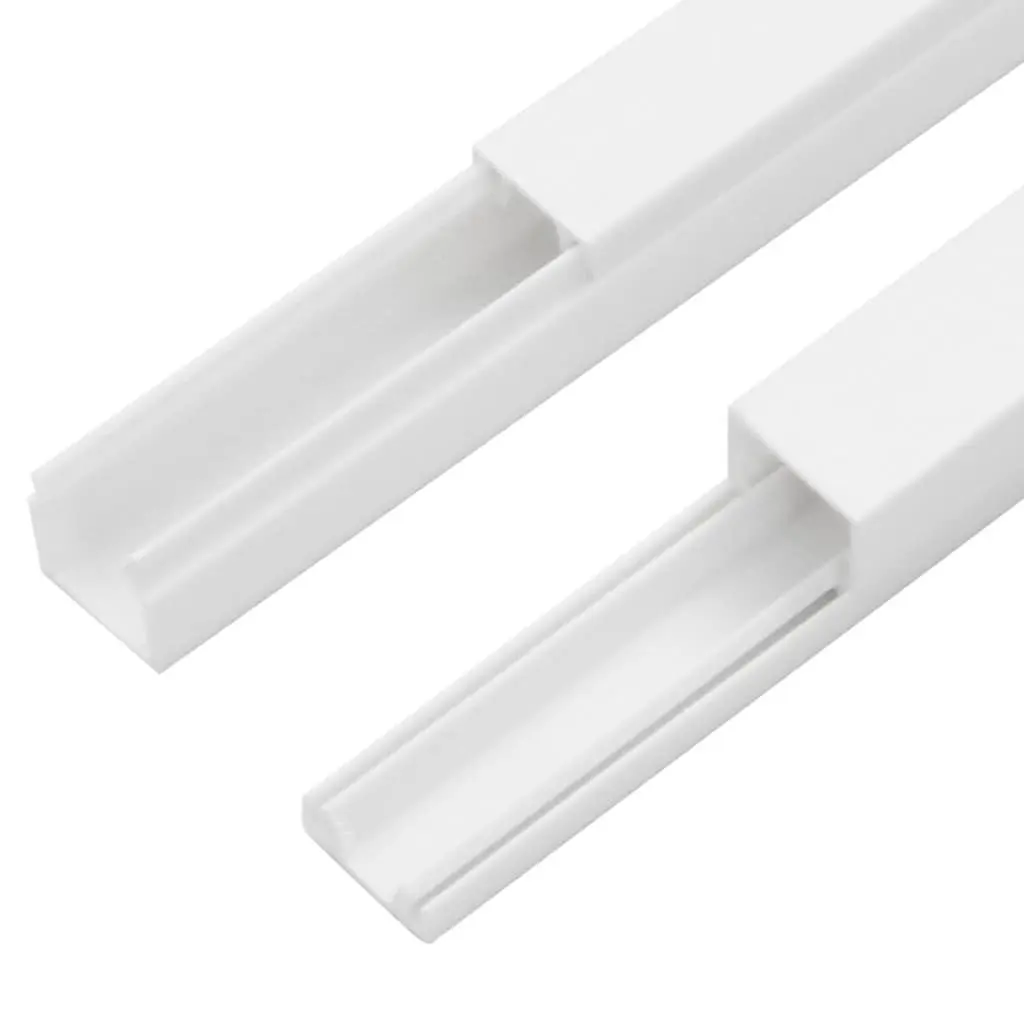 Cable Management Channels PVC White 10m 10x10mm Trunking