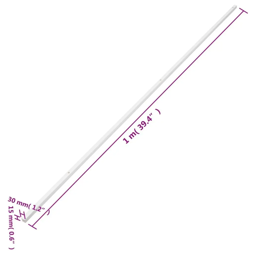 Cable Trunking PVC 30x15mm 10m White