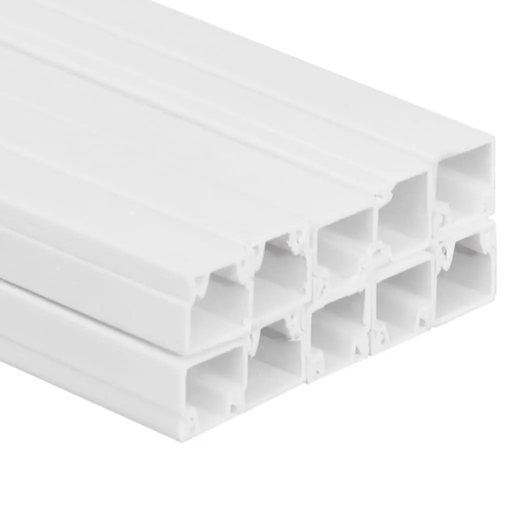 White PVC Cable Trunking 25x16mm 10m