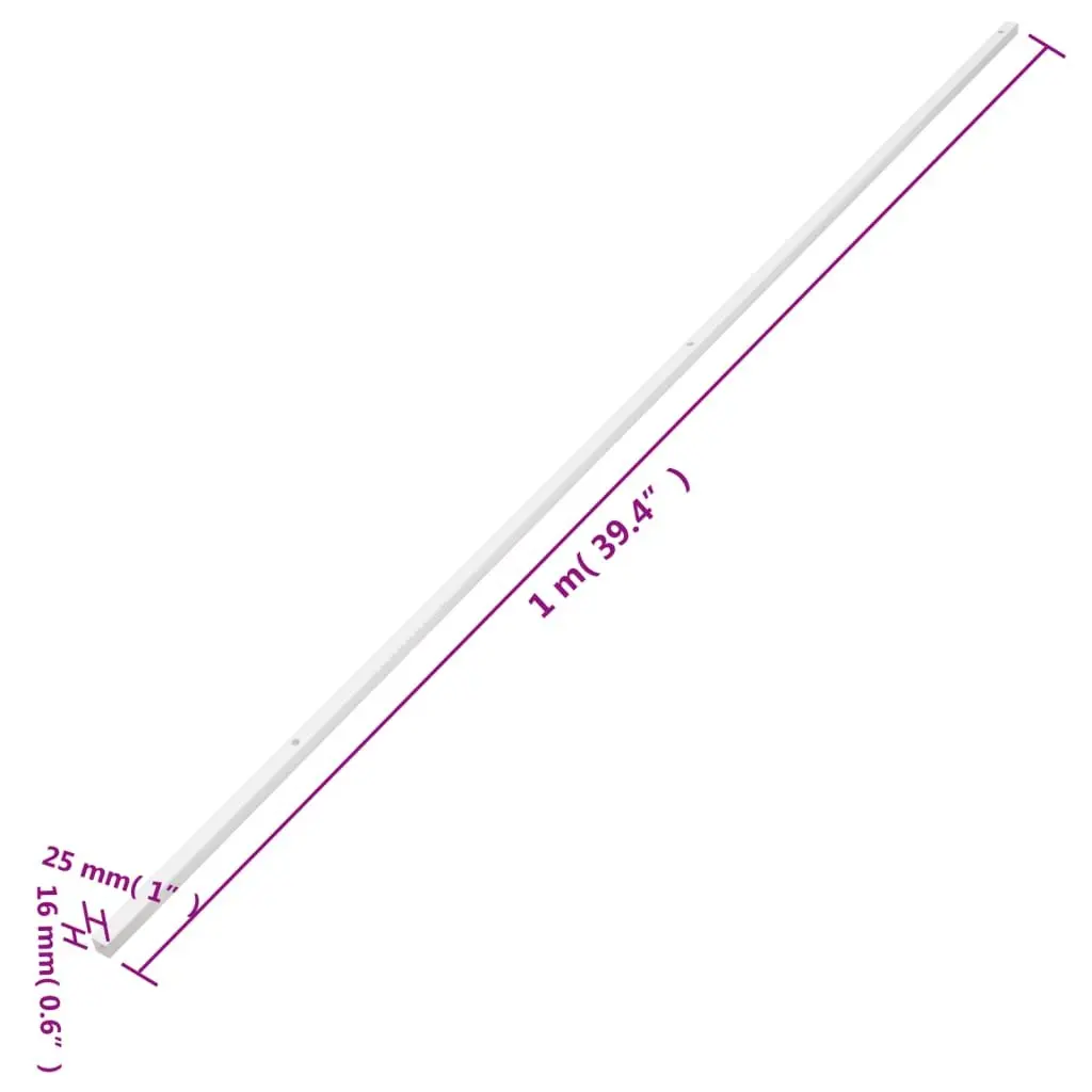 White PVC Cable Trunking 25x16mm 10m