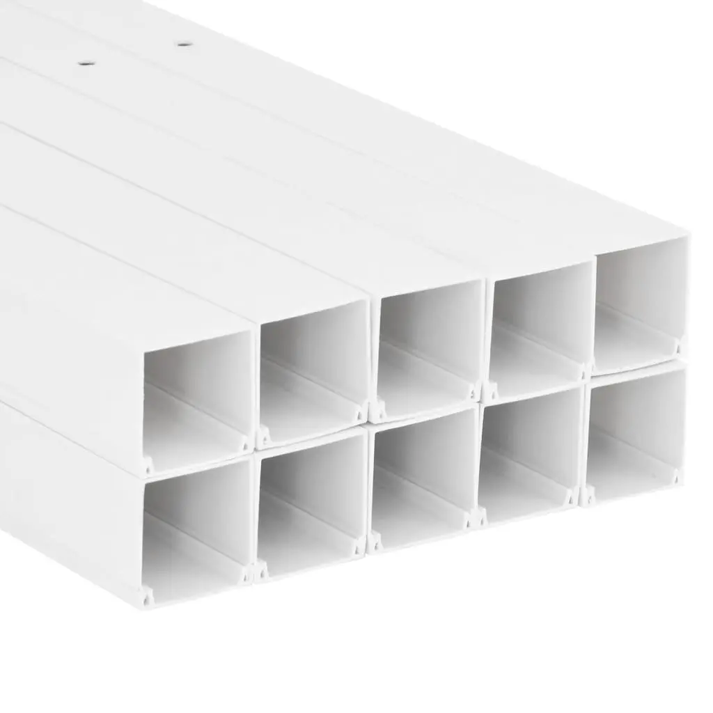Cable Trunking PVC 60x40mm White 10m