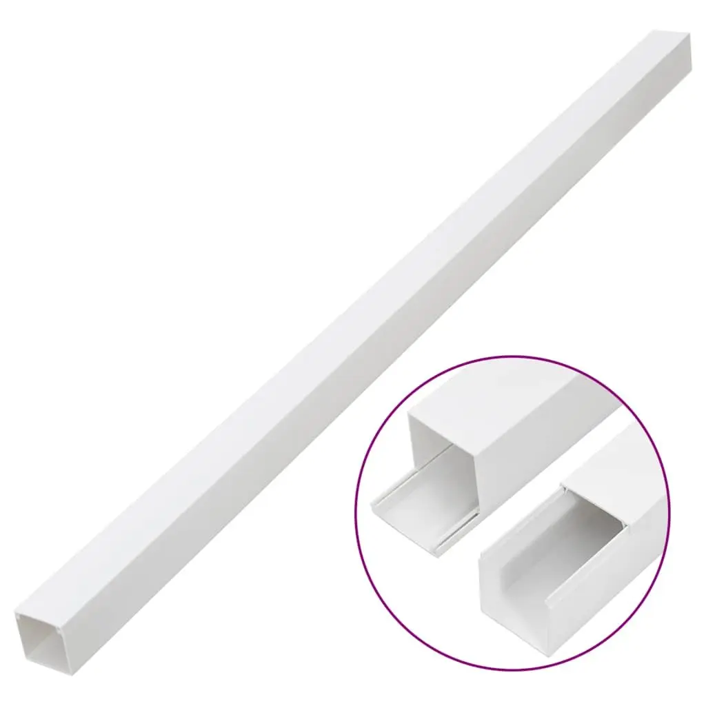 Cable Trunking 40x25 mm 30 m White PVC