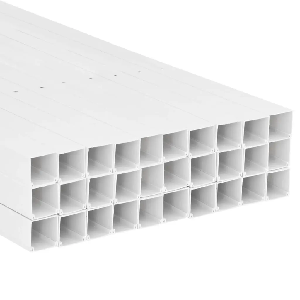 30m White PVC Cable Trunking 60x40mm
