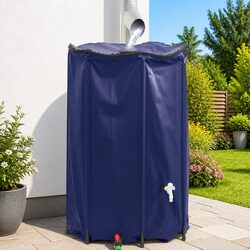 Durable 1000L Foldable Water Tank with Tap for Gardens