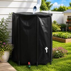 Premium 1250L Collapsible Rainwater Storage Tank with Tap