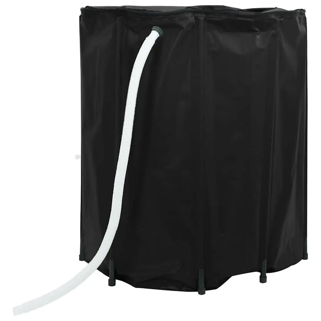Collapsible Water Tank PVC 1250L Foldable Black Garden