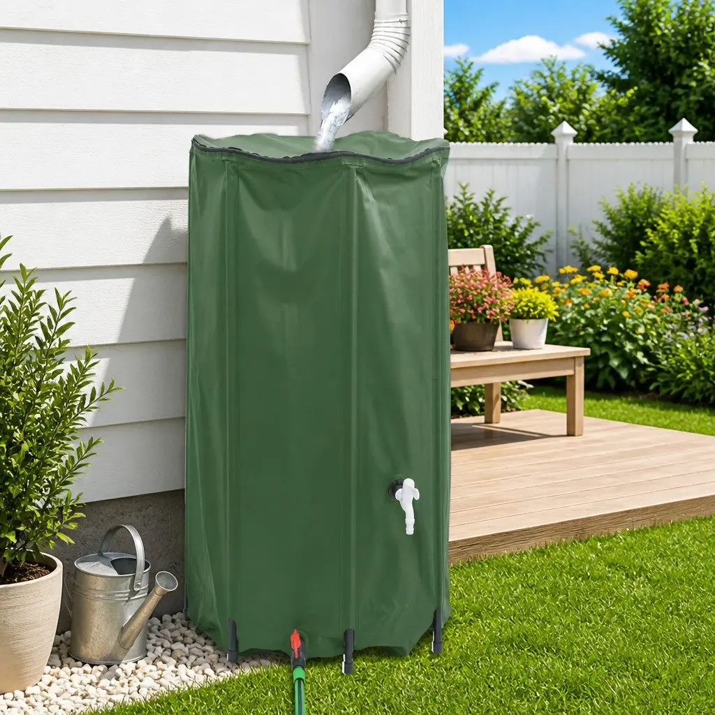 380L Garden Rainwater Storage Container with Tap