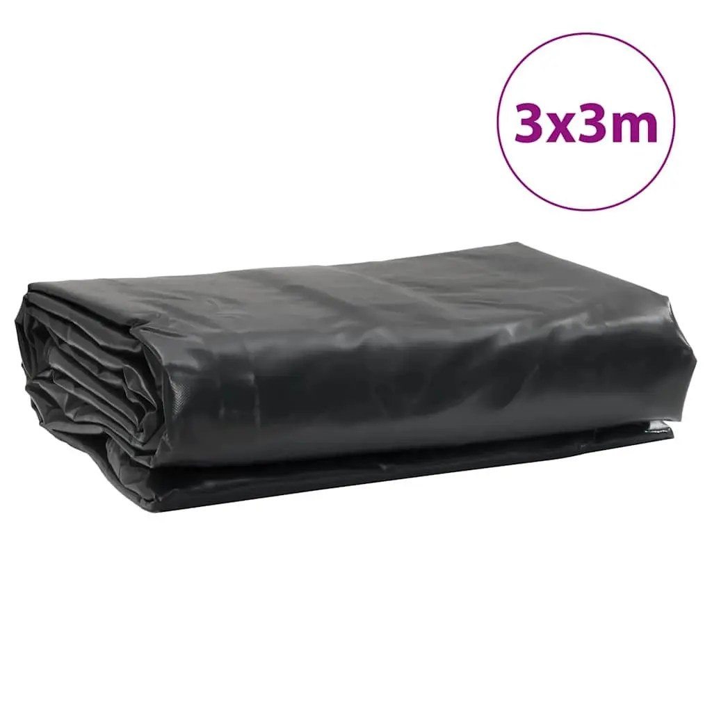 Heavy-Duty Tarpaulin PVC 3x3m Anthracite Water-Resistant UV Protection