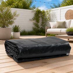 Durable Heavy Duty Tarpaulin in Anthracite 3x5m