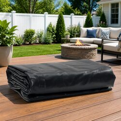 Durable Anthracite Tarpaulin 4x6m for Outdoor Protection