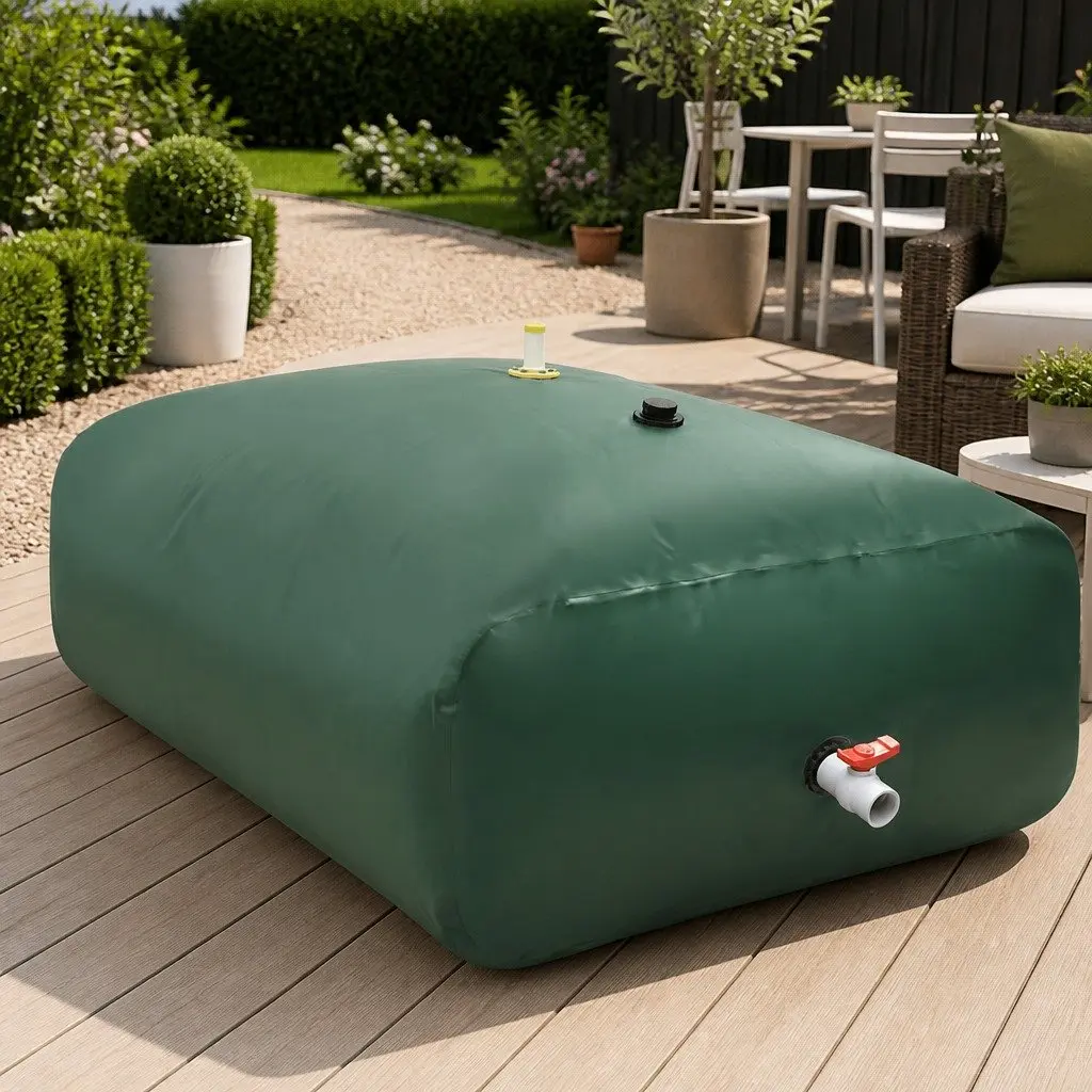 Foldable Water Tank PVC 5000L Green