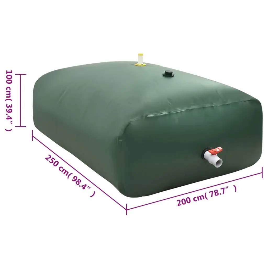 Foldable Water Tank PVC 5000L Green
