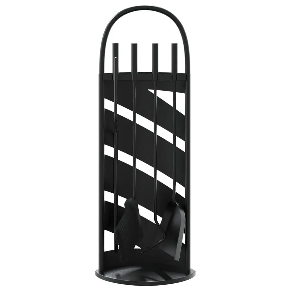 5-Piece Fireplace Tool Set with Steel Stand